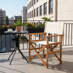 Rejisör Sandalyesi Ahşap – Katlanabilir ve Dayanıklı Tasarım