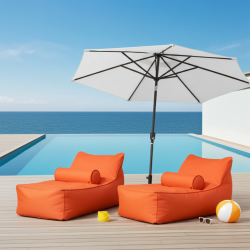 Spor Şezlong Armut Koltuk (+Silindir Yastık) | Konforlu Dinlenme & Şık Tasarım