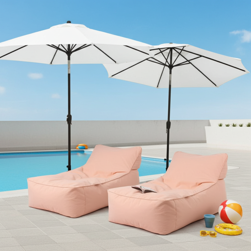 Spor Şezlong Armut Koltuk (+Silindir Yastık) | Konforlu Dinlenme & Şık Tasarım