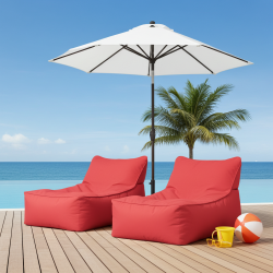 Spor Şezlong Armut Koltuk (+Silindir Yastık) | Konforlu Dinlenme & Şık Tasarım