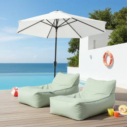 Spor Şezlong Armut Koltuk (+Silindir Yastık) | Konforlu Dinlenme & Şık Tasarım