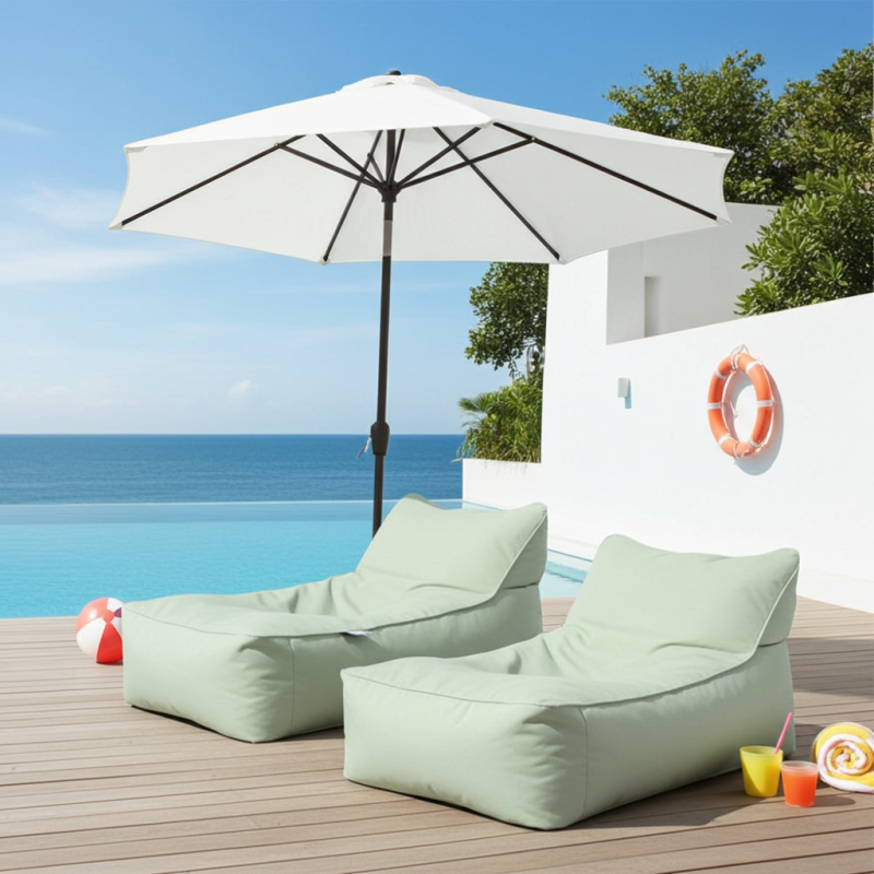 Spor Şezlong Armut Koltuk (+Silindir Yastık) | Konforlu Dinlenme & Şık Tasarım