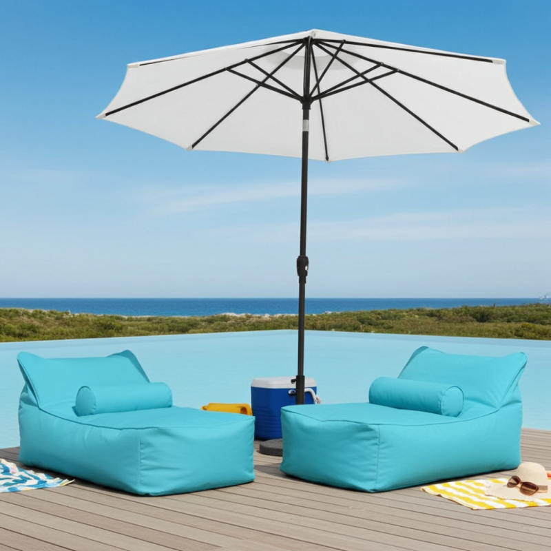 Spor Şezlong Armut Koltuk (+Silindir Yastık) | Konforlu Dinlenme & Şık Tasarım