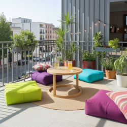 Mindo Küp | Modern ve Konforlu Yer Minderi | Silinebilir Kumaşlı Küp Puf