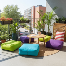 Mindo Küp | Modern ve Konforlu Yer Minderi | Silinebilir Kumaşlı Küp Puf