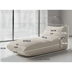 Aura Relax Armut Koltuk Yatak | Modern ve Konforlu Dinlenme Çözümü