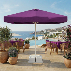 Kare Bahçe Şemsiyesi 3x3m | İpli Alüminyum Şemsiye Modelleri