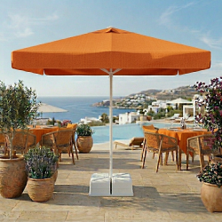 Kare Bahçe Şemsiyesi 3x3m | İpli Alüminyum Şemsiye Modelleri