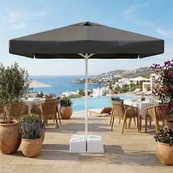 Kare Bahçe Şemsiyesi 3x3m | İpli Alüminyum Şemsiye Modelleri